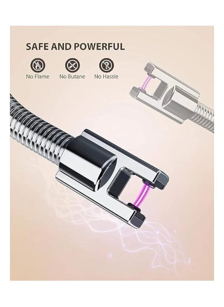 MIRFA 360 Degrees Rechargeable Candle Lighter - Silver  - Image 5