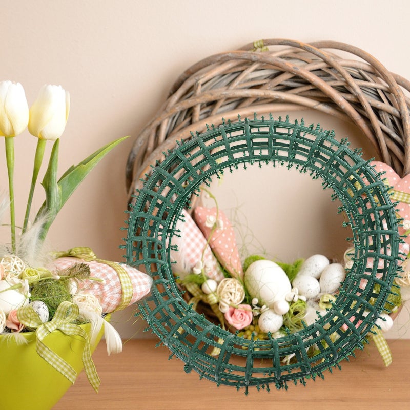2 Pcs Round Flower Wreath Hoops Garland Frame Wreath DIY Wreath Frame - Image 4