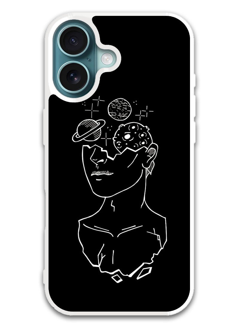 Theodor Protective Case Cover For APPLE IPHONE 16 Women Art (White Bumper) - Image 1