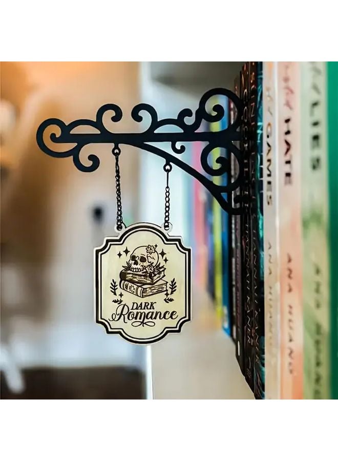 Halloween Themed Dark Romance Sword Model Metal Book Nook Unique Bookshelf Decor - Image 2