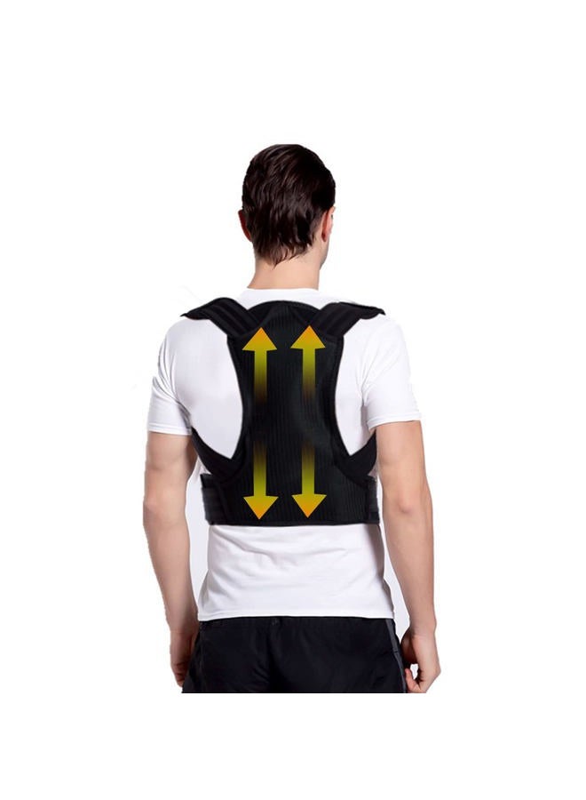 Flylin Posture Corrector for Kids Adjustable Back Straighter with Shoulder Pads Upper Back Posture Brace for Teenagers to Provide Spinal Support Improve Posture and Prevent Slouching (XL 39.4"~51.2" in) - Image 1