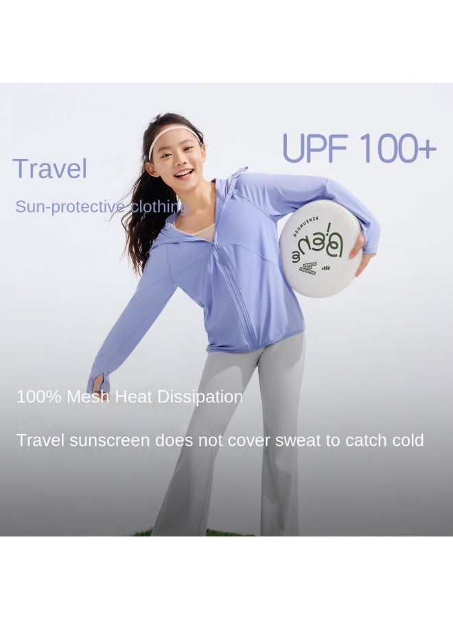 QUICK Dry & Breathable】kids Outdoor Sun Protection Jacket, Boys And Girls Air-conditioning Coat With Upf 100+ - Image 2