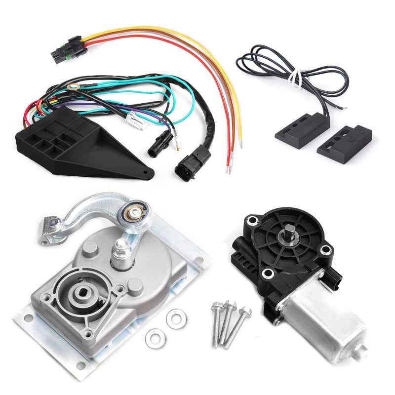 CNRAQR RV Step Motor Conversion Kit for A Curved Linkage Replacement Parts for Kwikee 22 23 28A 30 32 33 34 35 36 38 40 Series Steps 379147 379160 909510000
