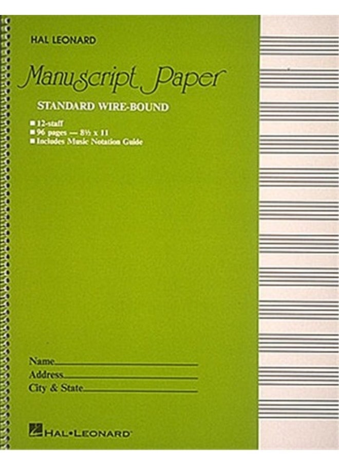 CAHIER DE MUSIQUE - 12 PORTEES, 96 PP. PAPIER BLANC - SPIRALE  - Image 3