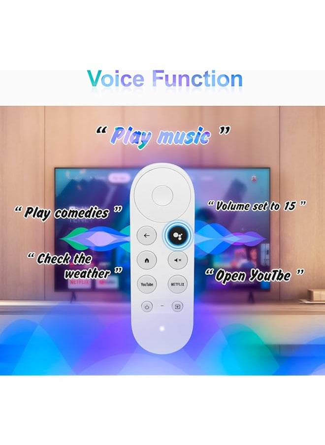 Generic - Replacement Voice Remote for Google Chromecast 4K Snow Streaming Media Player for G9N9N, GA01920 US, GA01923 US, GA01919 US (Remote Control Only) - Image 1