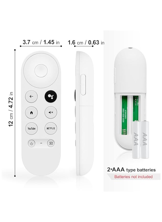 Generic - Replacement Voice Remote for Google Chromecast 4K Snow Streaming Media Player for G9N9N, GA01920 US, GA01923 US, GA01919 US (Remote Control Only) - Image 1