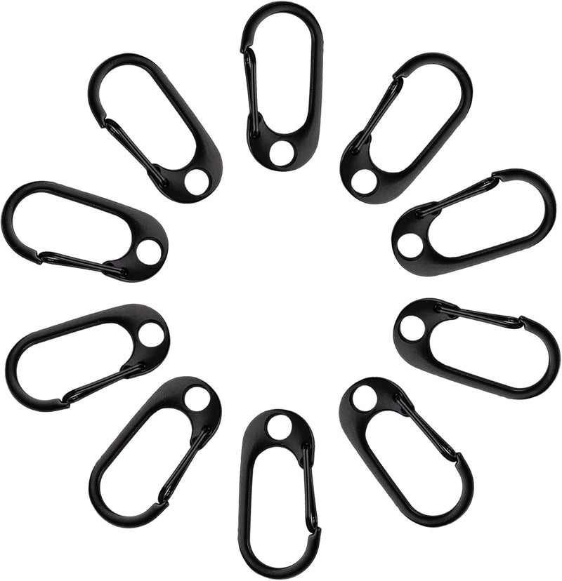 SWATOM Small Mini Carabiner Clip Tiny Spring Snap Hook Keychains Micro Carabiners for Paracord EDC Alloy Key Rings Outdoor Hiking Fishing Camping Backpack Accessories - Image 5
