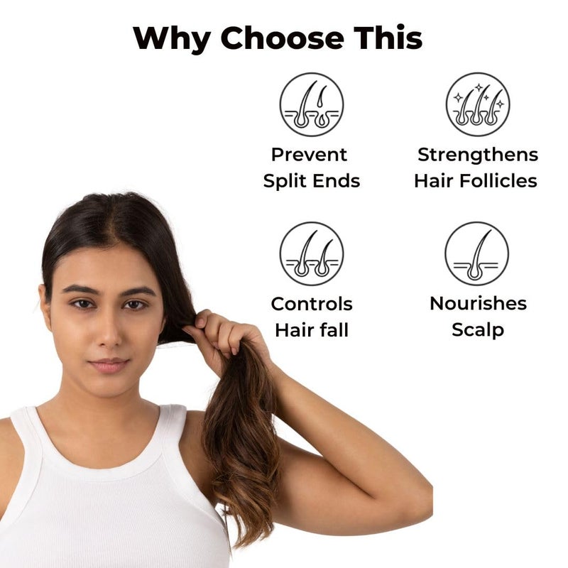 Brillare Professional Hair Fall Control Shampoo Natural Anti Hair Fall Hair Growth Shampoo with Soyabean Vital Plant Extracts for Better Hair Holding 300 ml - Image 3