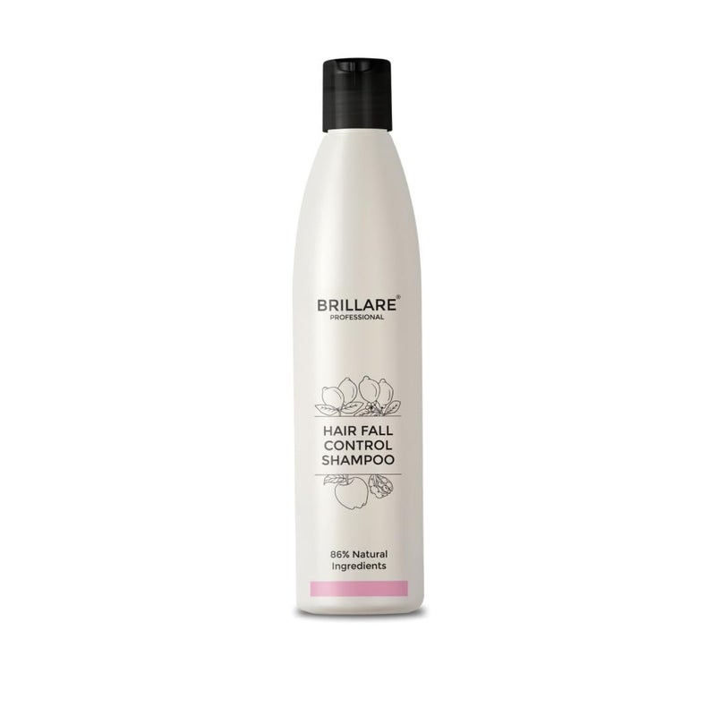 Brillare Professional Hair Fall Control Shampoo Natural Anti Hair Fall Hair Growth Shampoo with Soyabean Vital Plant Extracts for Better Hair Holding 300 ml - Image 1