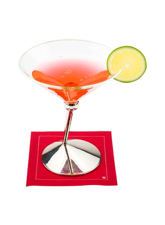 Restaurantware مناديل كوكتيل نابلوكس 4.5 × 4.5 بوصة، 50 مناديل مشروبات قابلة للتصرف - مناديل قطنية حمراء ناعمة ومستدامة، عالية الامتصاص، للمناسبات مثل حفلات الزفاف أو أعياد الميلاد - Image 2