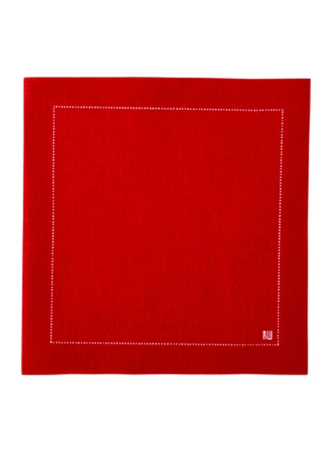 Restaurantware مناديل كوكتيل نابلوكس 4.5 × 4.5 بوصة، 50 مناديل مشروبات قابلة للتصرف - مناديل قطنية حمراء ناعمة ومستدامة، عالية الامتصاص، للمناسبات مثل حفلات الزفاف أو أعياد الميلاد - Image 1