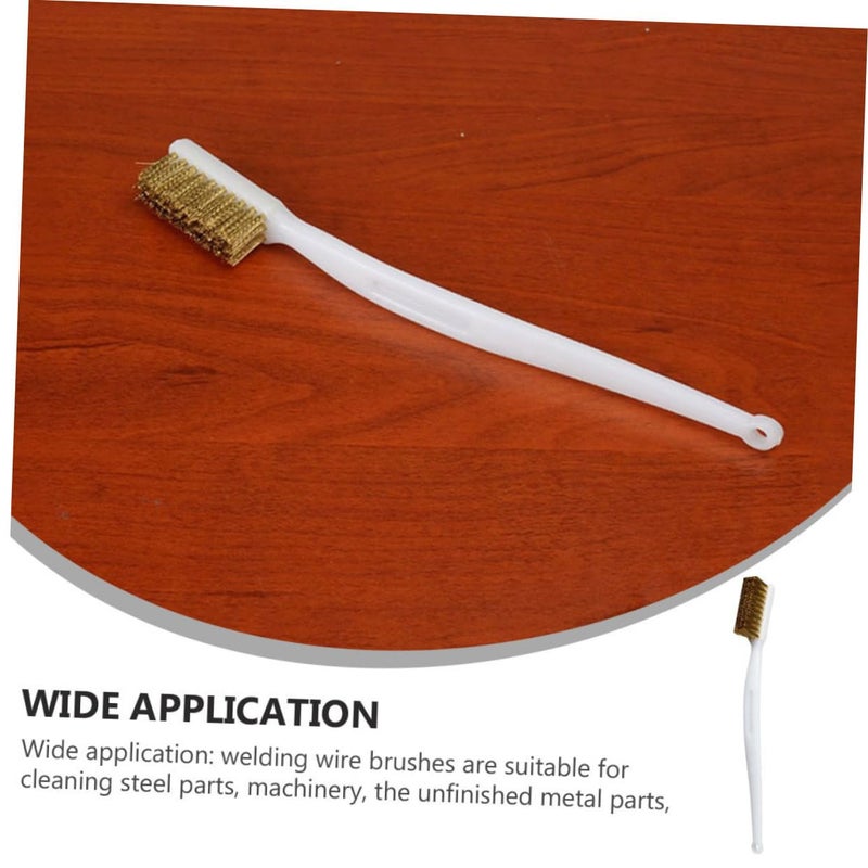 GANAZONO فرشاة تنظيف فوهة طابعة ثلاثية الأبعاد أداة إزالة الصدأ 3 قطع مقبض طويل - Image 4