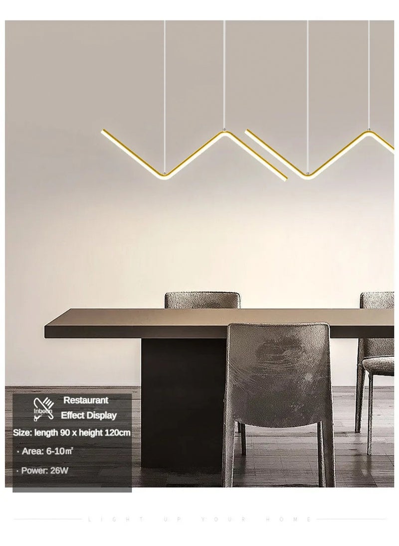 LOOPITYS 90CM - Three color temperature - Modern luxury - Restaurant pendant light, bedroom pendant light, 120cm height adjustable,chandelier  - Image 3