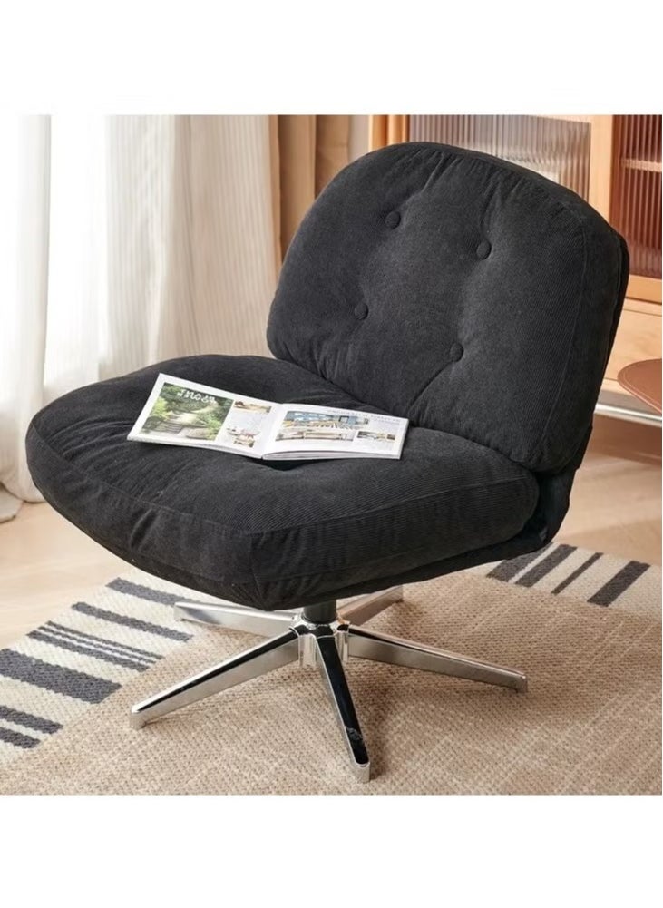 Generic Swivel Accent Chair, Cozy Living Room Chair, Comfy Reading Chair, Criss Cross Chair, Fabric Reading Sofa Chair with Wide Seat, Deep Cushion, 115° Tilt for Living Room  - Image 1