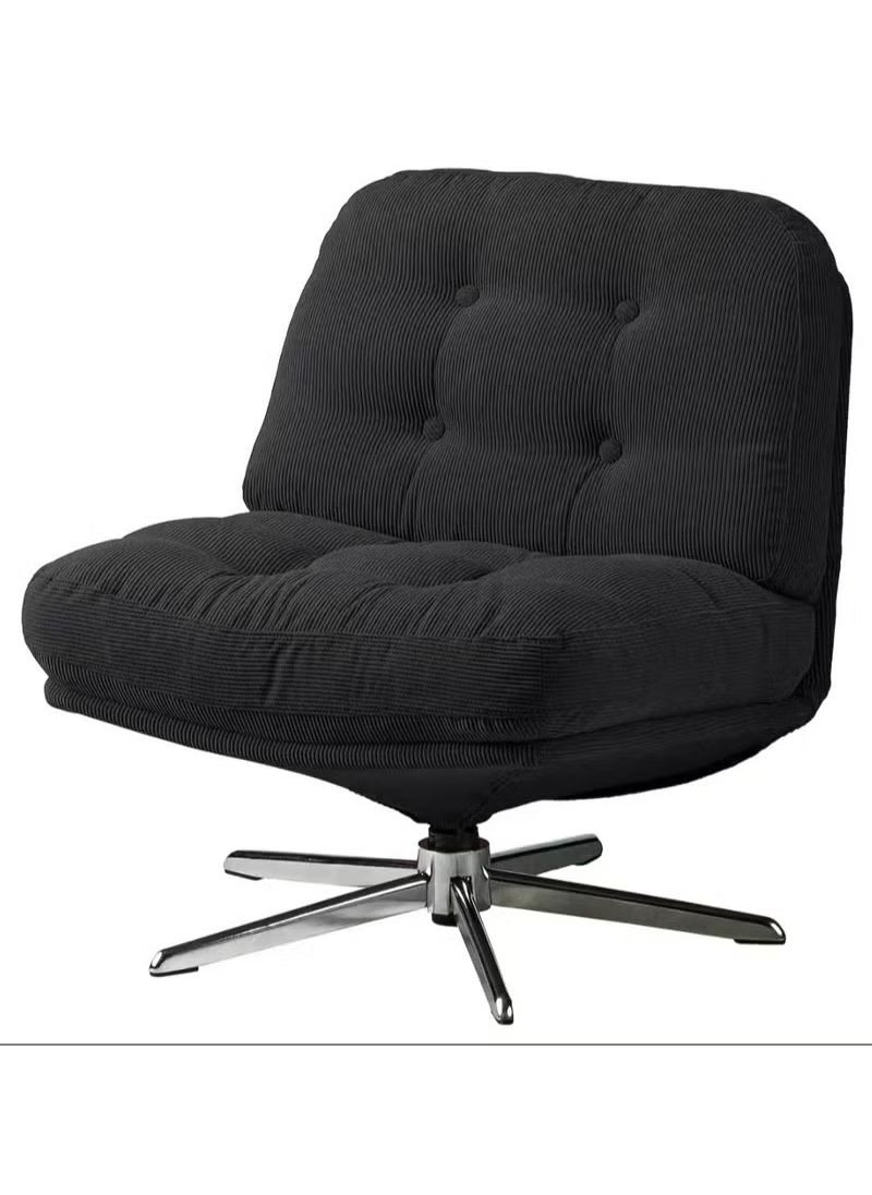Generic Swivel Accent Chair, Cozy Living Room Chair, Comfy Reading Chair, Criss Cross Chair, Fabric Reading Sofa Chair with Wide Seat, Deep Cushion, 115° Tilt for Living Room  - Image 3