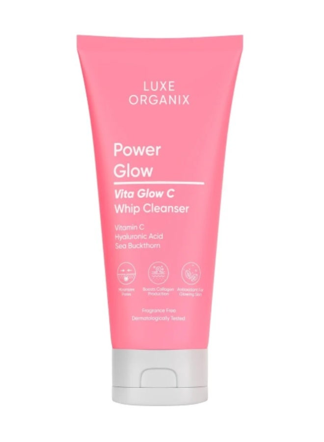 LUXE ORGANIX Power Glow Brightening Vitamin C Cleanser | Luminous & Even-Toned Skin