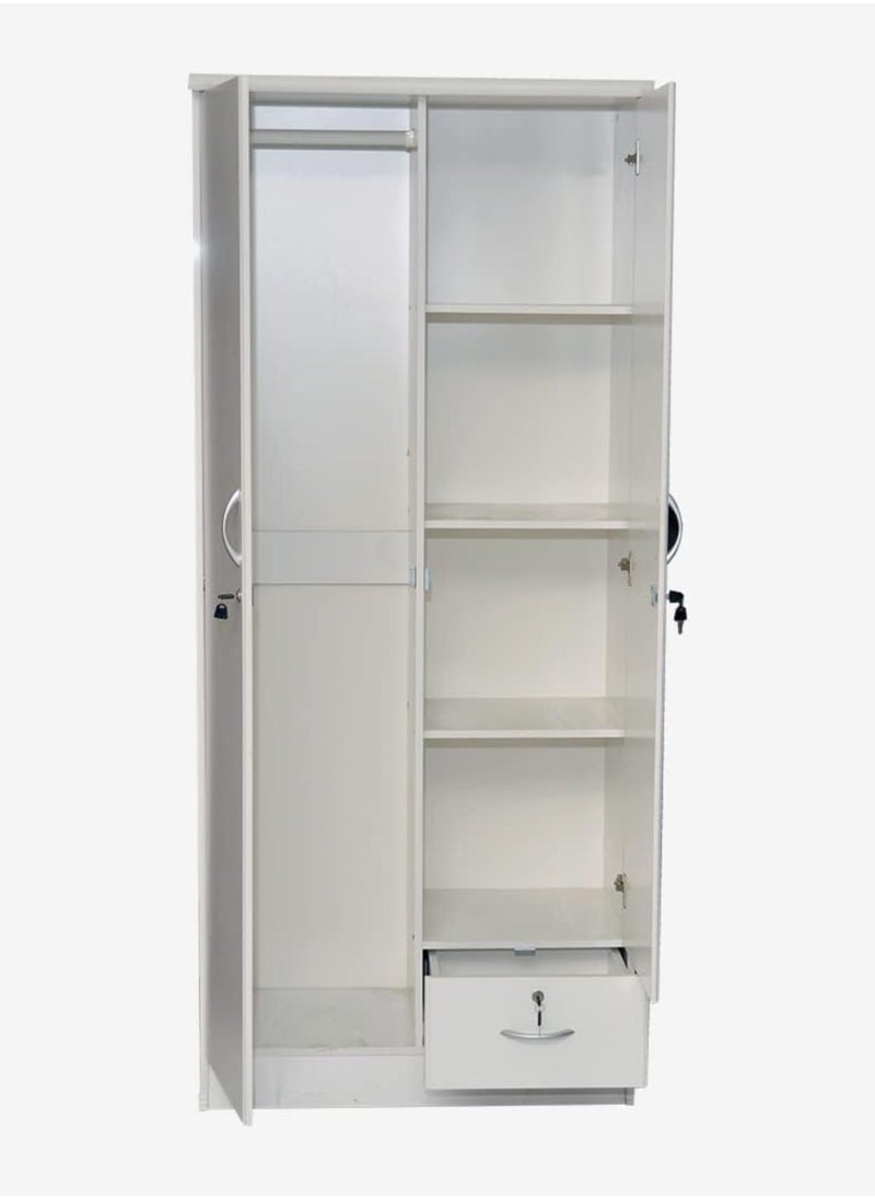 KARNAK 2 Door Wooden Wardrobe Cabinet Cupboard Engineered Wood Perfect Modern Stylish Heavy Duty  - Image 2