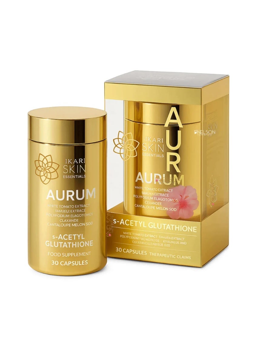 Hikari BEAUTY&U, HIKARI SKIN ESSENTIALS AURUM S‑ACETYL GLUTATHIONE 30 CAPSULES | Best Price Qatar