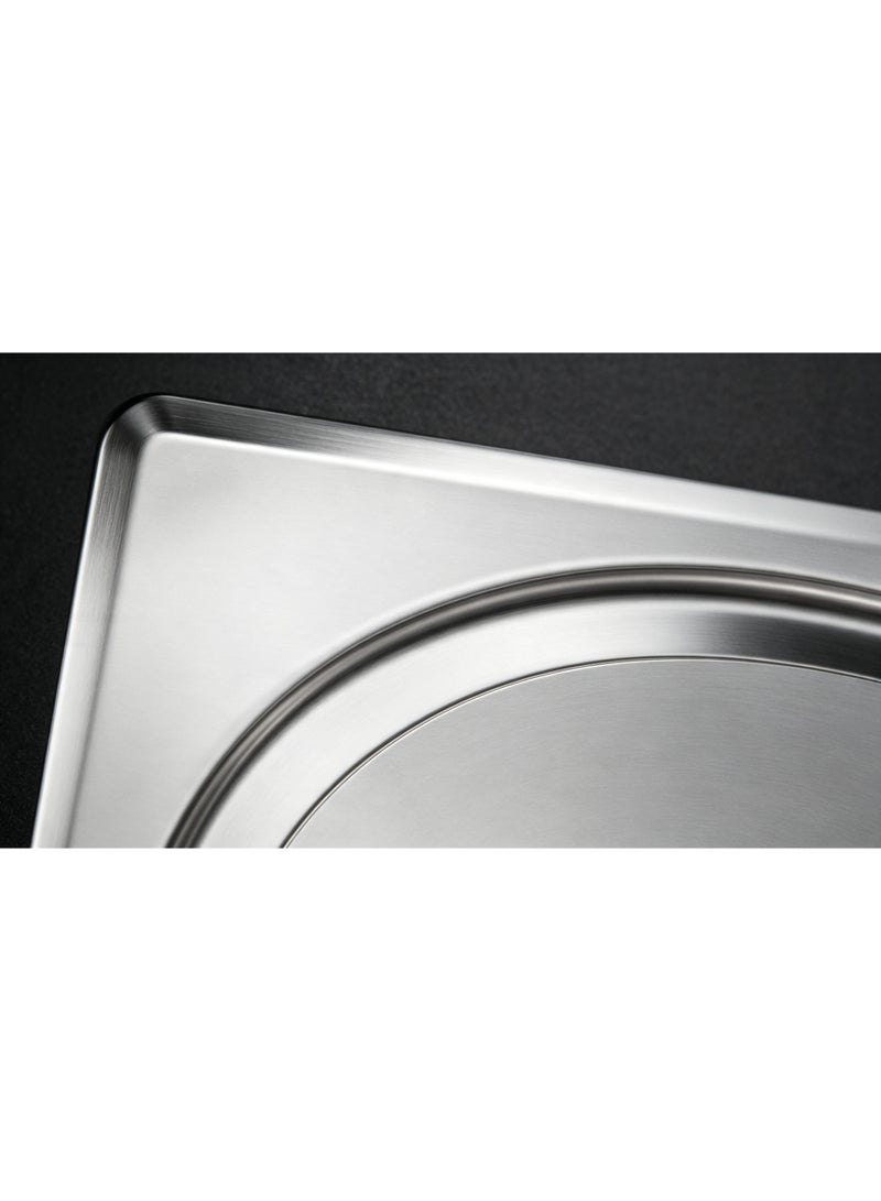 CM PIZZICA 011347 Stainless Steel Double Bowl Kitchen Sink – Reversible Sink with Drainboard & Rust-Resistant Design - Image 3