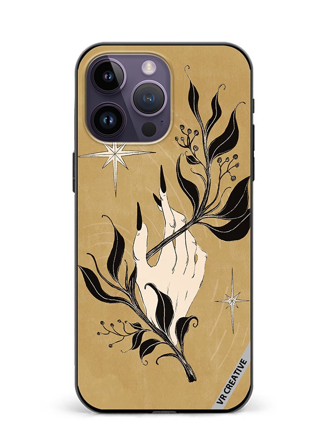 VR CREATIVE Protective Case Cover For Apple iPhone 15 Pro Witch Hand Design Multicolour - Image 1