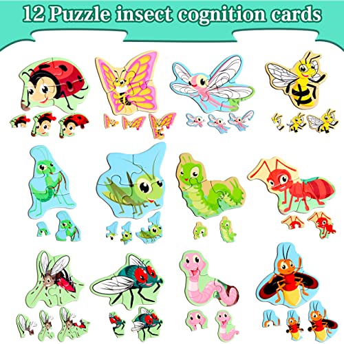 QimuMku Magnetic Puzzles for Kids Ages 13 Travel Toddler Puzzles Ages 24 Year Insect Activities Toy for Boys Girls 35 yo Learning Magnet Gift for Road Trip - Image 5