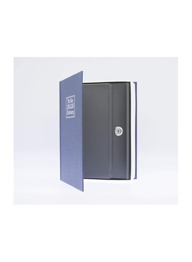 خزانة كتب معدنية من براغ مع قفل ومفتاحين، صندوق قفل كتب قاموس إنجليزي آمن للنقود والمجوهرات وجواز السفر وغيرها من الأشياء الثمينة، صندوق قفل سري مخفي صندوق نقود كبير بسعة عالية - Image 3