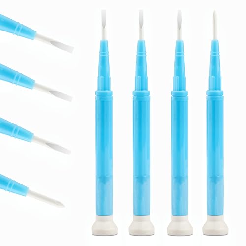 Notoke 4 Pcs Plastic & Ceramic Screwdriver Set, Non-Conductive Slotted Screwdrivers for High-Frequency Circuit Adjustment, Precision Tools for Electronics Repair, Watchmaking, and Sensitive Equipment - Image 1