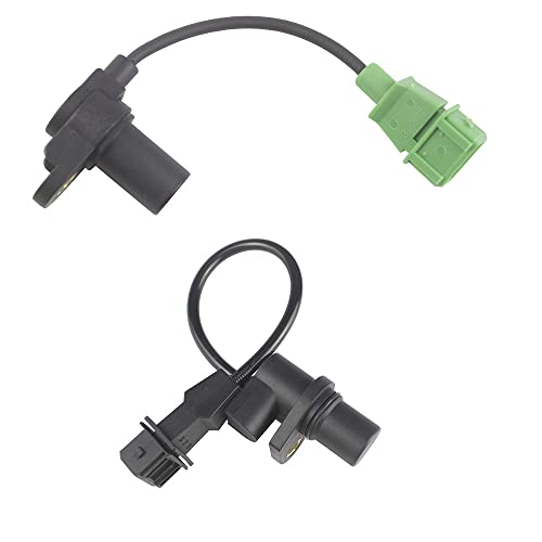 higherbro 2pcs Crankshaft + Camshaft Position Sensor Kits for 2003-2008 Hyundai Tiburon 2.7L; 2005-2009 Hyundai Tucson 2.7L - Image 1
