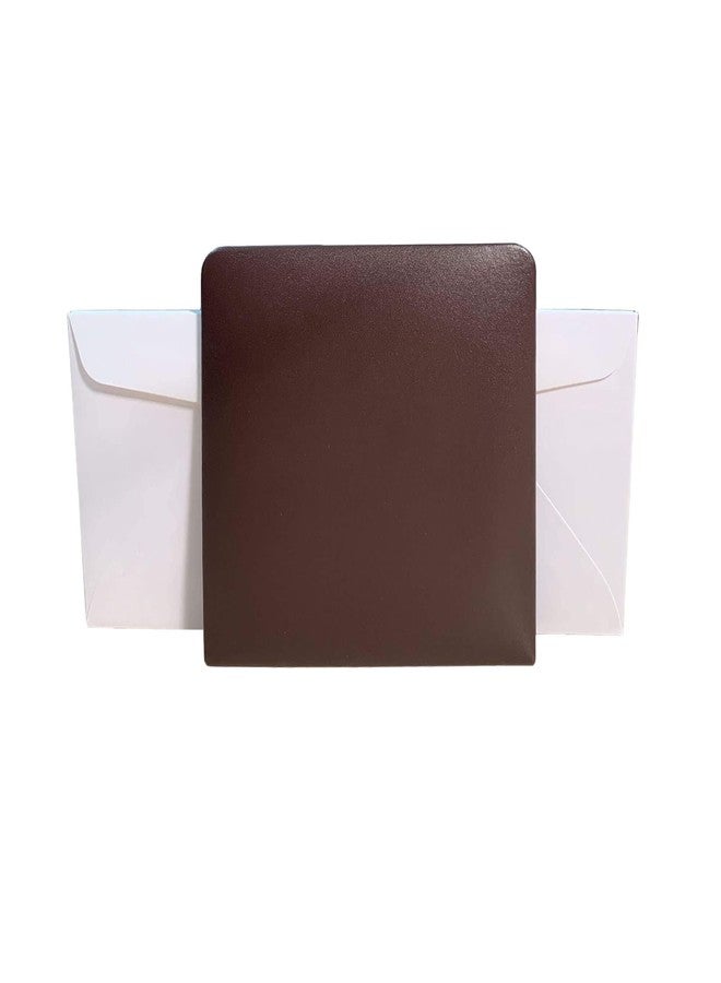 Dacasso Chocolate Brown Leather Letter Holder - Image 3