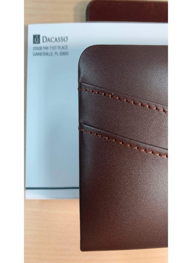 Dacasso Chocolate Brown Leather Letter Holder - Image 5
