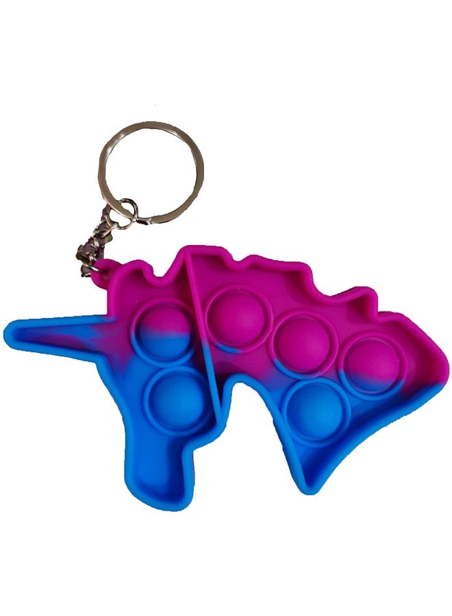 PRIMEFAIR Pop Push Pop Bubble Fidget Sensory Toy, Autism Special Needs Silicone Stress Relief Toy, Great Fidget Toy Sensory Toys Novelty Gifts for Girls Boys Kids Adults (Multi Chain 02)