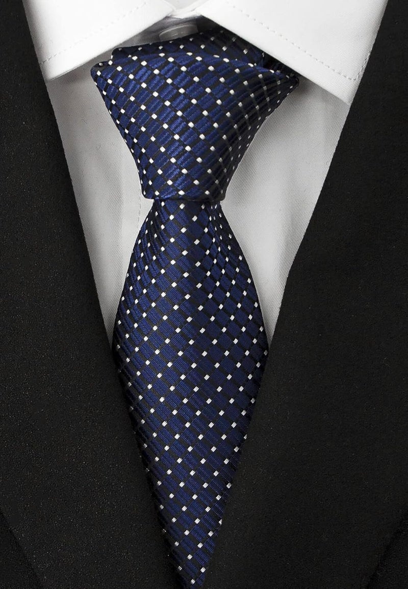 Adulove Men's Necktie Classic Silk Tie Woven Jacquard Neck Ties 6 PCS - Image 3