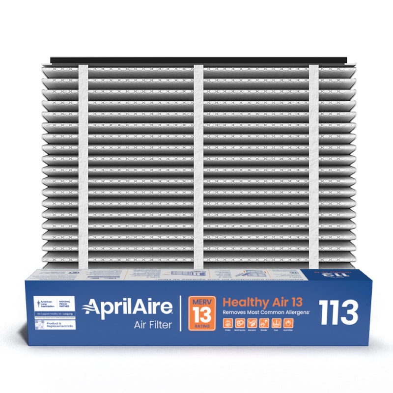 فلتر استبدال AprilAire 113 لمرشحات الهواء المنزلية AprilAire MERV 13 صحي للمنزل للحساسية 16x20x4 عبوة من 1