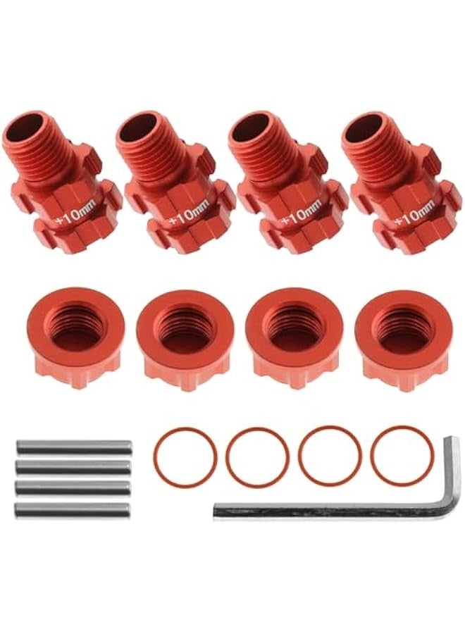 RC Wheel Hex Hubs Adapter 14mm to 17mm Widen 10mm Extended Wheel Hub Drive with Anti-dust Cap Nuts Compatible for Arrma 1/10 3S Granite Mega Senton Big Rock New BIGROCK Typhon Upgrade Parts - Image 5