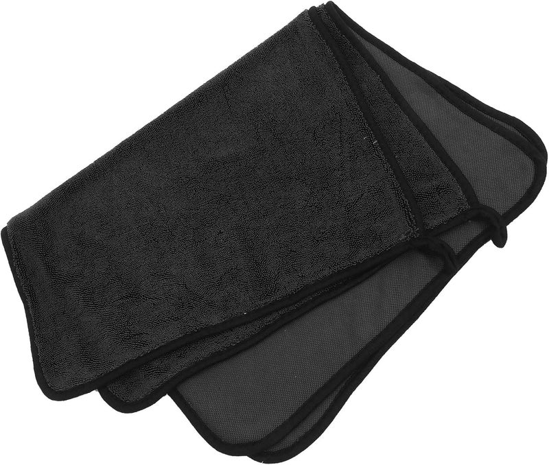 TOYANDONA 2pcs Thickened Absorbent Cleaning Cloths with Braided Edges, Multipurpose Car Drying Towels and Household Wash Towels for Streak-Free Vehicle and Kitchen Cleaning - Image 1