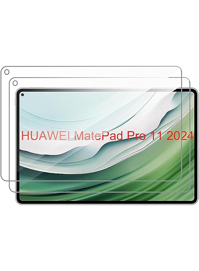 2 Pack Screen Protector Compatible With Huawei Matepad Pro 11 Inch 2024 9H Hardness Tempered Glass Film Ultra Resistant Anti Fingerprints Hd Clear Tablet Film For Huawei Matepad Pro 11 Inch 2024 - Image 1