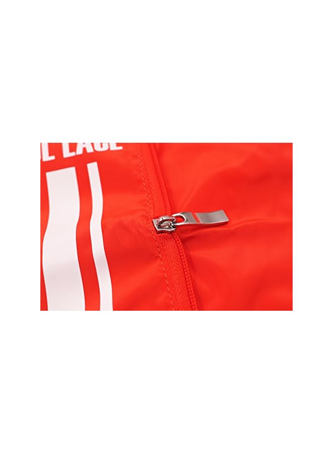 PROMASS Foldaway Sport Gym Sack Pack Cinch Sack Sports Backpack Storage Bag (Orange) - Image 4