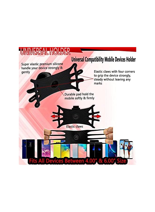 S-TOP Universal Flexible 360° Rotation Premium Silicone Mobile Holder without Any Scratches (Blue) - Image 5