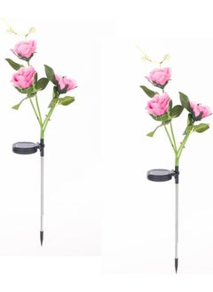 Livx Solar Powered Solar Lighting Rose Night Lamp Daylight 2 Pieces  - Image 1