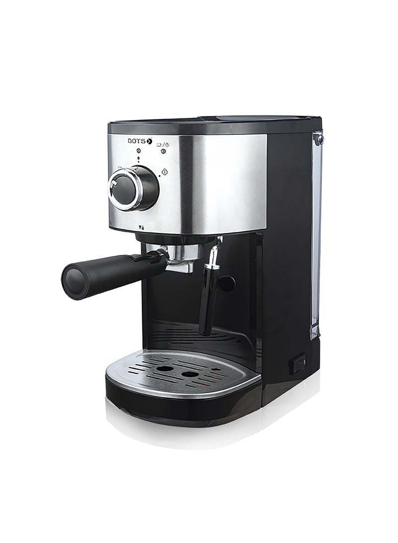 دوتس ماكينة تحضير اسبريسو مزودة بعصا بخار / اعداد رغوة الحليب من دوتس احترافية لاعداد الاسبريسو والقهوة واللاتيه والكابتشينو CFM-540 أسود - Image 1