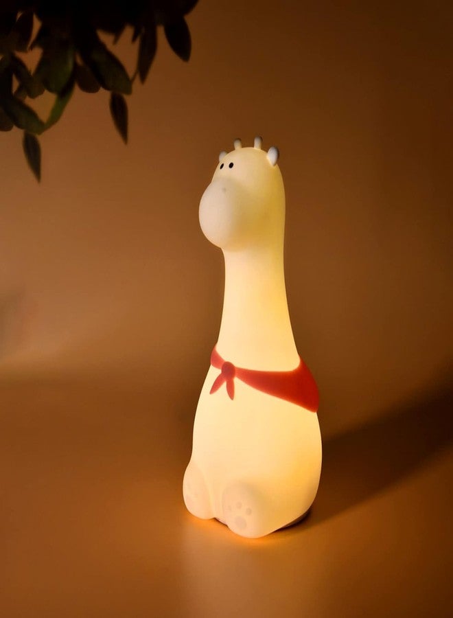 Zilloquil Kids Cute Sweet Giraffe,Silicone Nursery Night Light for Baby, Bedroom, Kids, Toddler, Boys, Girls, Room Decor, Home Decorations, Birthday Gift, Squishy Animal (Giraffe Lamp) - Image 2