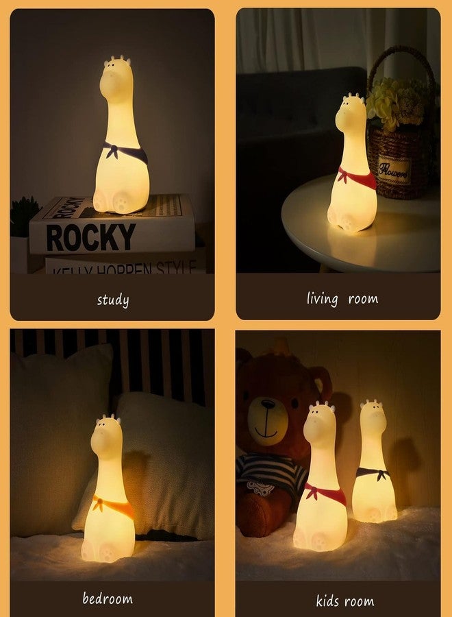 Zilloquil Kids Cute Sweet Giraffe,Silicone Nursery Night Light for Baby, Bedroom, Kids, Toddler, Boys, Girls, Room Decor, Home Decorations, Birthday Gift, Squishy Animal (Giraffe Lamp) - Image 4