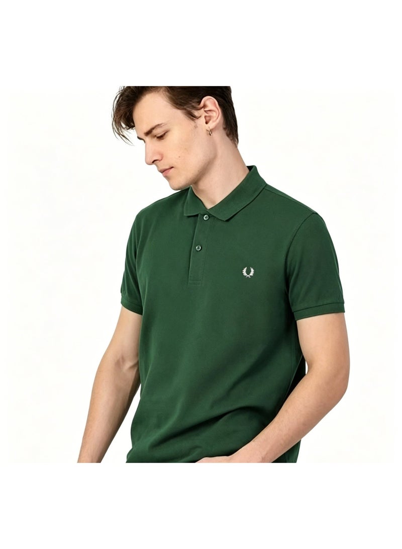 فريد بيري بولر رجالي موديل ضيق (Slim Fit) - قميص بولو بكمام قصير للعمل والاسترخاء - Image 2