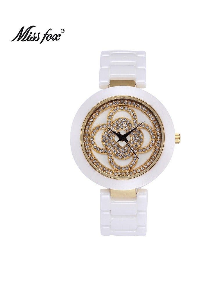 MISS FOX Women's Four Leaf Grass Fashion Watch - Image 1