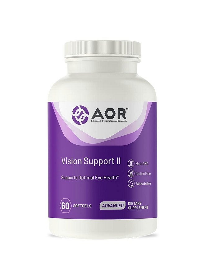 AOR، دعم الرؤية II، مكمل طبيعي لدعم صحة العين، مع لوتين وزياكسانثين، خالي من الجلوتين، 60 كبسولة لينة (30 حصة) - Image 1