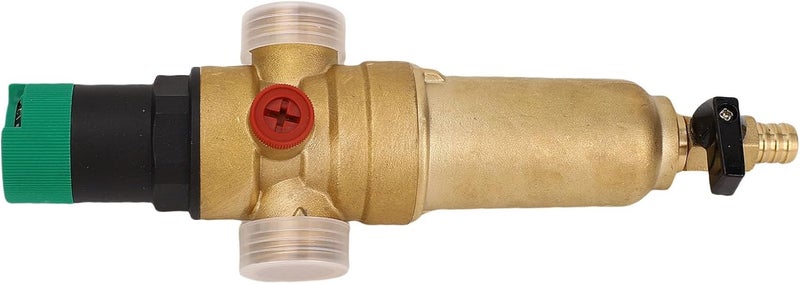 LiebeWH Brass Water Pressure Regulator Valve with Stainless Steel Filter 1-6bar Adjustment Range for Home Plumbing System Protection (1/2 inch (DN15)) - Image 4