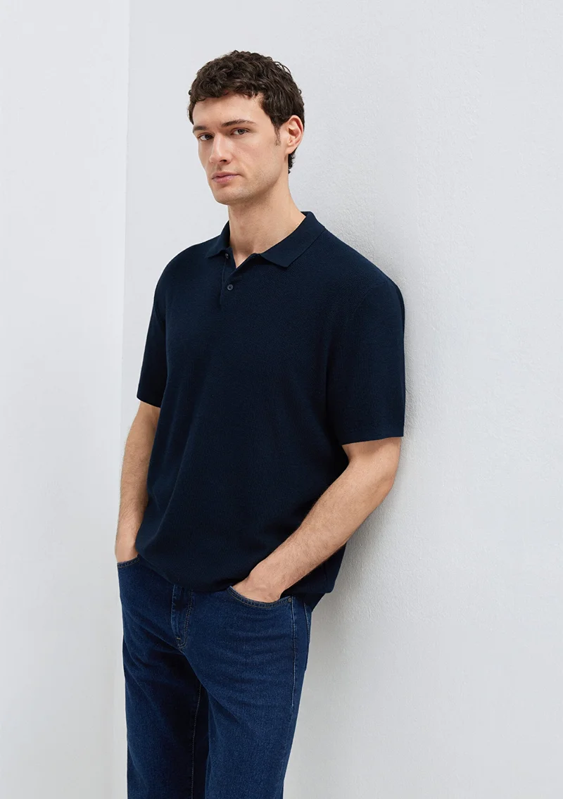 Mavi Navy Knit Polo