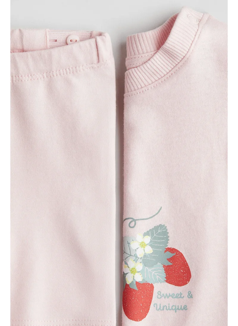 H&M 2-piece cotton jersey set