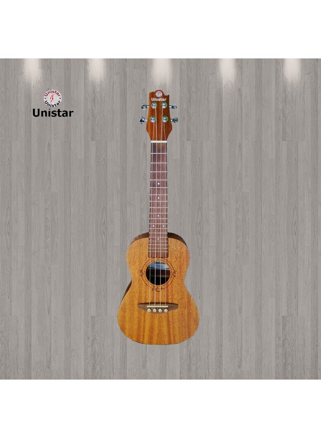 Unistar LA11-24 Concert Ukulele – Natural (24-inch) - Image 2