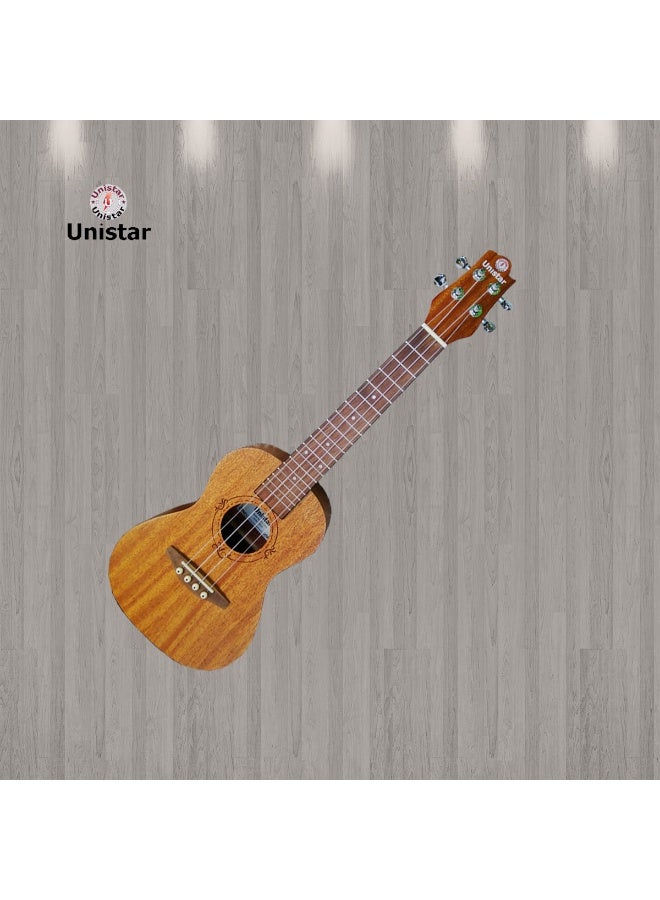 Unistar LA11-24 Concert Ukulele – Natural (24-inch) - Image 4